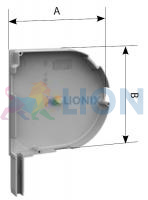 ALUTECH SF-R/137: Крышка боковая роллетная SF-R/137 (цв. 204  - Бежевый). 45 - градусная. фото
