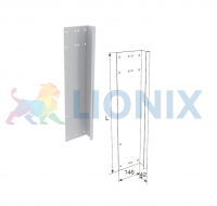 DoorHan 50012RS/RAL9003: Боковая крышка 575мм правая усиленная для панелей с отверстиями для крепления RAL9003 фото