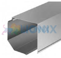 ALUTECH SB45/205: Короб защитный роллетный SB45/205 (цв. 03 -  Серый). 45 градусный фото