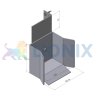 Ловитель нижний с кронштейном для балки 138х144х6 DHS20540 DoorHan фото