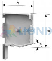 ALUTECH SF20/137: Крышка боковая роллетная SF20/137 (цв. 00  - Неокрашенный). 20 - градусная. фото