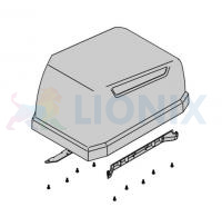 FAAC 63001038: Верхняя крышка шлагбаума B614 (B614 UPPER COVER) фото