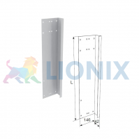 DoorHan 40012RS/RAL9003: Боковая крышка 475мм правая усиленная с отверстиями для крепления RAL9003 фото