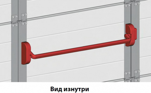 ALUTECH:407480500 - Наружная нажимная ручка  PED2020. Замок для калитки Алютех фото