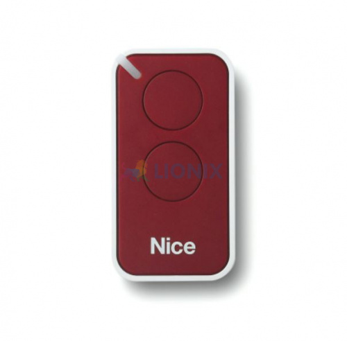 Пульт управления NICE 2-канальный, цвет бордовый INTI2R фото