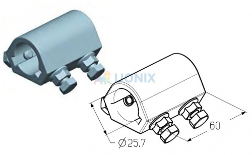 ALUTECH:  403710200 - Муфта соединительная  NAC-1KW фото