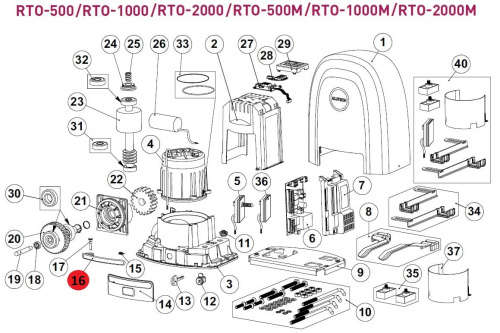 ALUTECH RTO.17-F: Винт рычага разблокировки фото