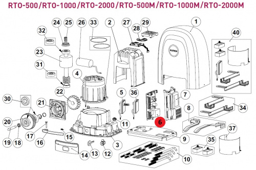 ALUTECH RTO.06-F: Плата основная HT-439-A16012A фото