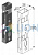 ALUTECH: 418700190 - Корпус замка анти-паник В PED-2503. Замок для калитки Алютех серия Trend фото