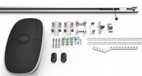 Комплект электропривода ALUTECH LG-1200 для гаражных секционных ворот высотой до 2,7м. - цепная рейка фото